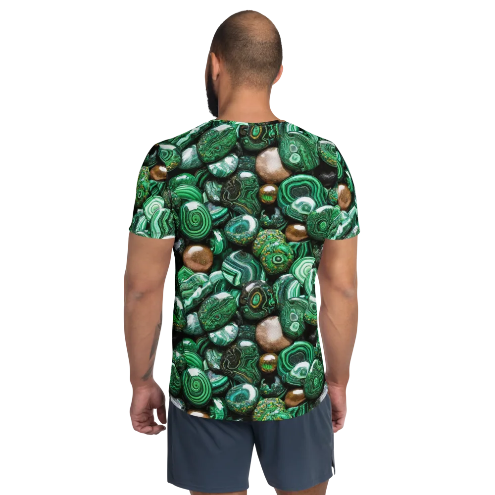 Emerald Alchemy on Men's Athletic T-Shirt — Back