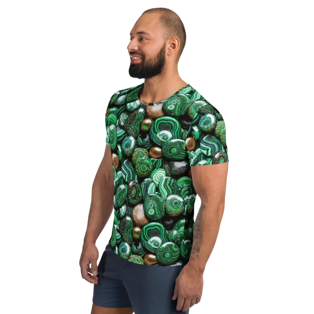 Emerald Alchemy on Men's Athletic T-Shirt — Left