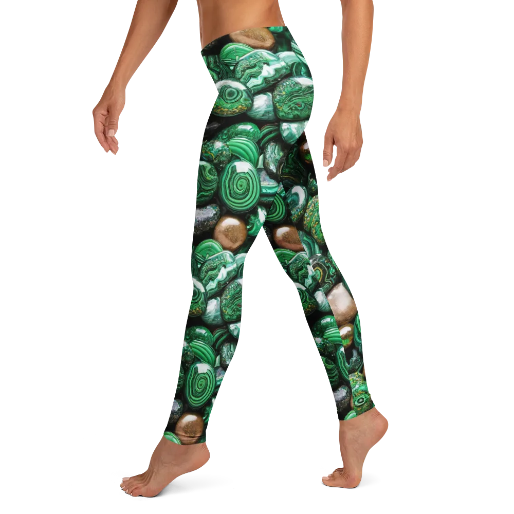 Emerald Alchemy on Leggings — Left