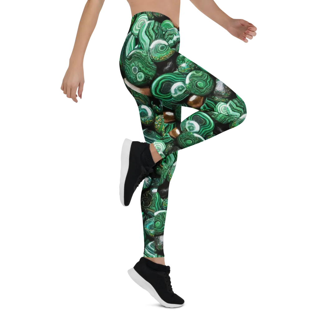 Emerald Alchemy on Leggings — Right