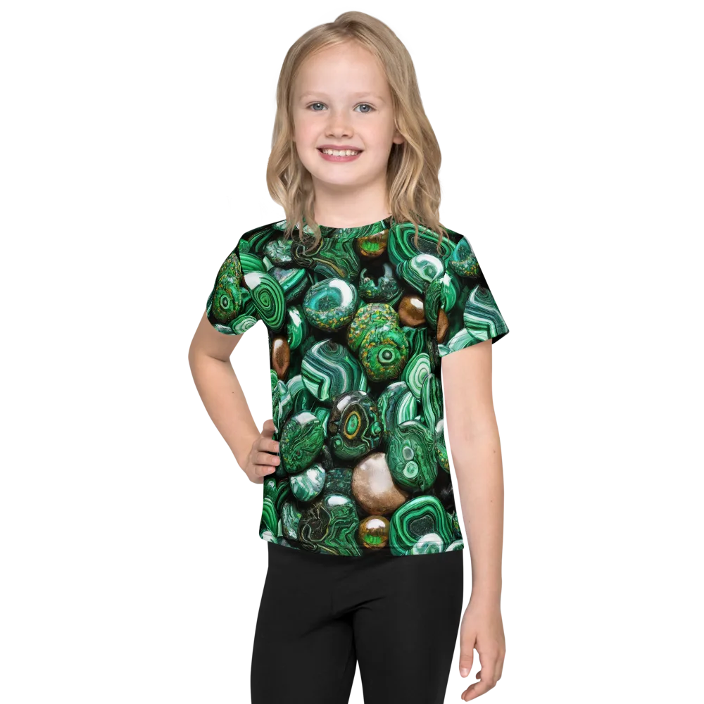 Emerald Alchemy on Kids Crew Neck T-Shirt — Front