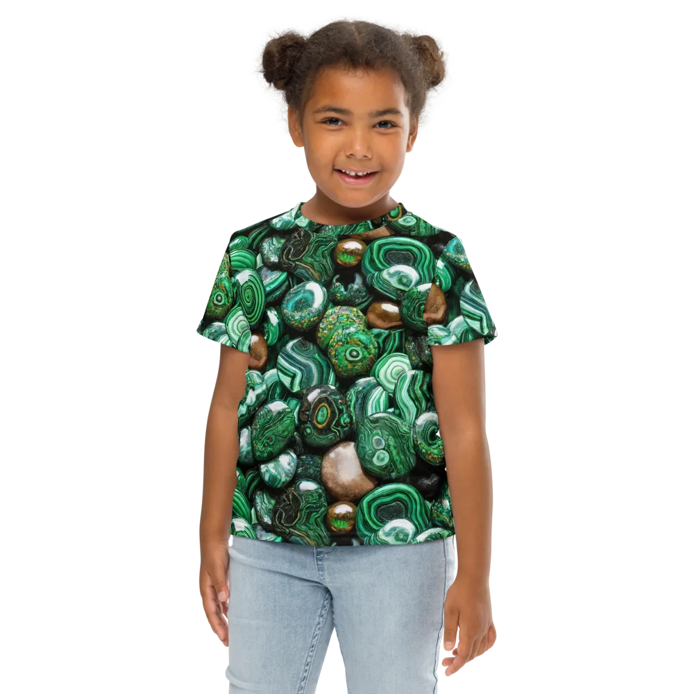 Emerald Alchemy on Kids Crew Neck T-Shirt — Front