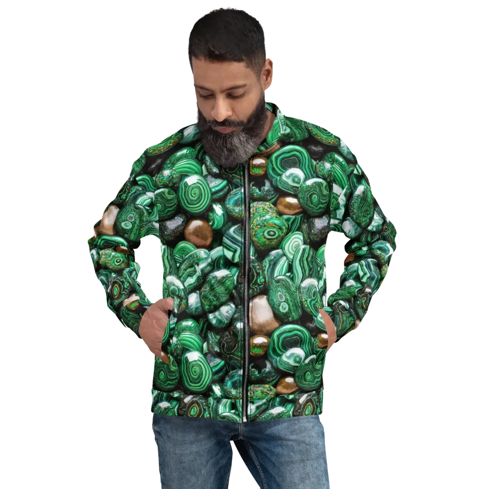 Emerald Alchemy on Bomber Jacket — Front