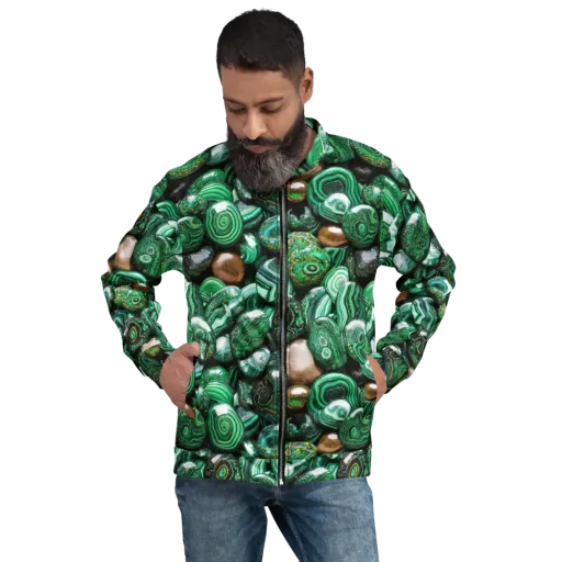 Emerald Alchemy on a Bomber Jacket