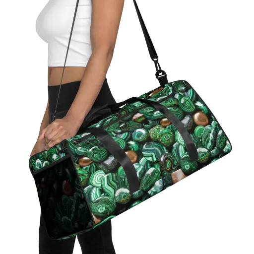 Emerald Alchemy on a Duffle Bag