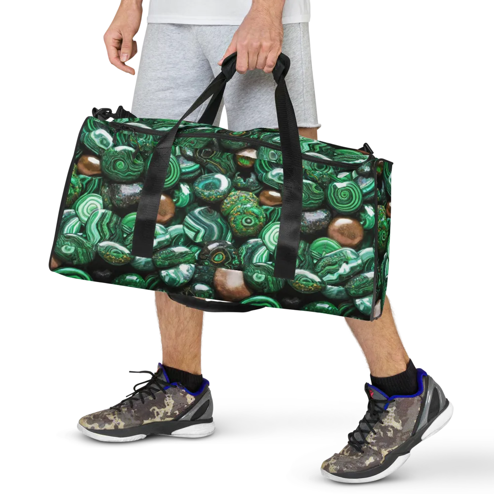Emerald Alchemy on Duffle Bag — Front