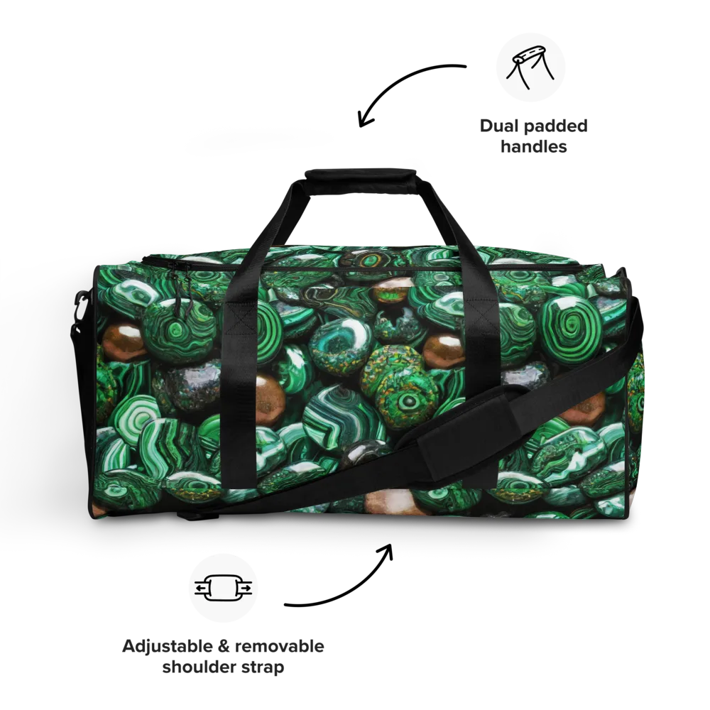 Emerald Alchemy on Duffle Bag — Front