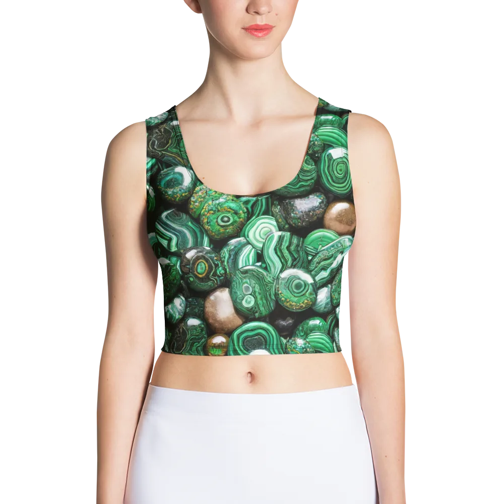 Emerald Alchemy on Crop Top — Front