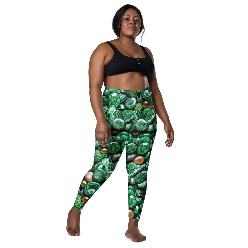 Emerald Alchemy on Leggings with Pockets — Front