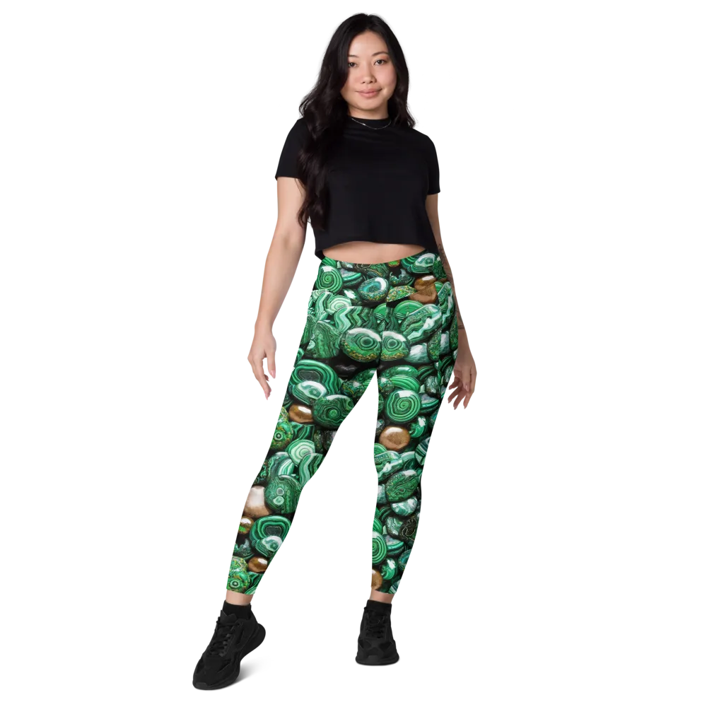 Emerald Alchemy on Leggings with Pockets — Front