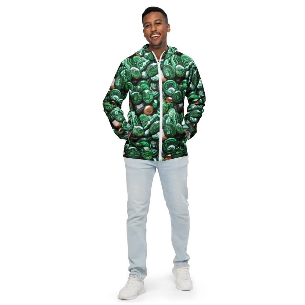 Emerald Alchemy on Men's Windbreaker — Front