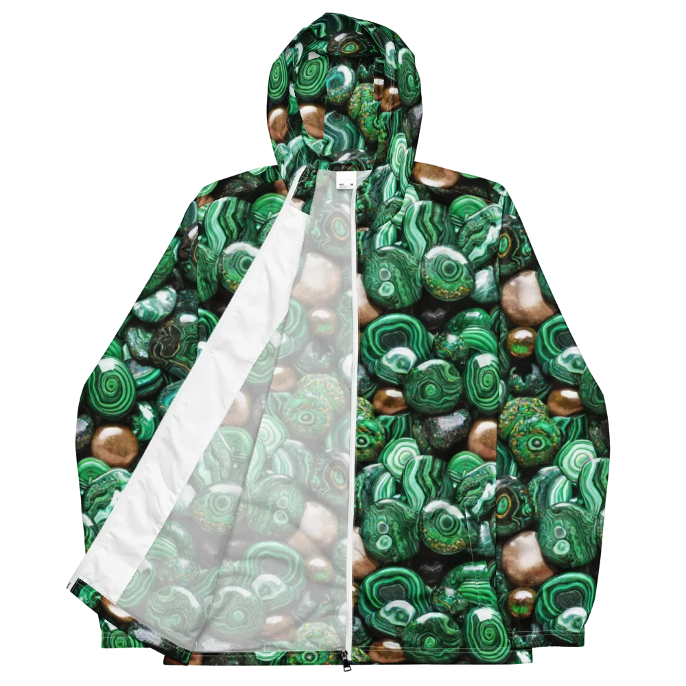 Emerald Alchemy on Men's Windbreaker — Front