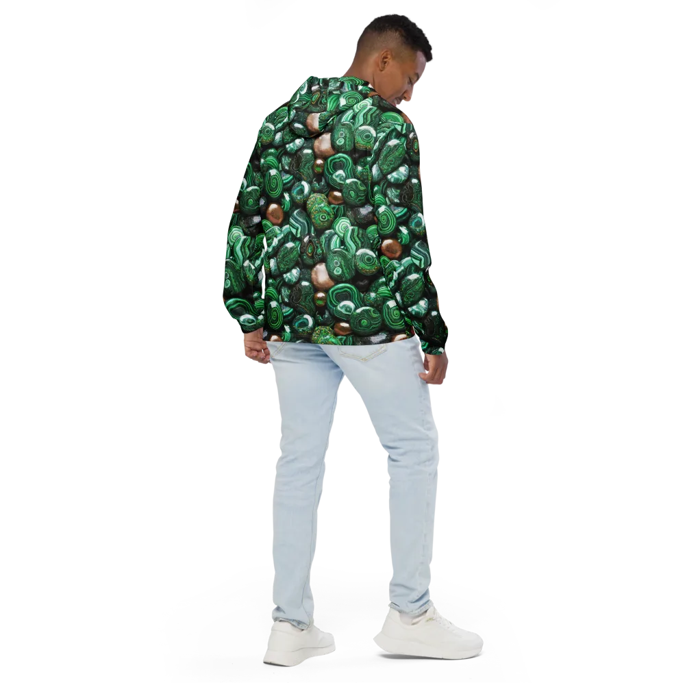Emerald Alchemy on Men's Windbreaker — Back