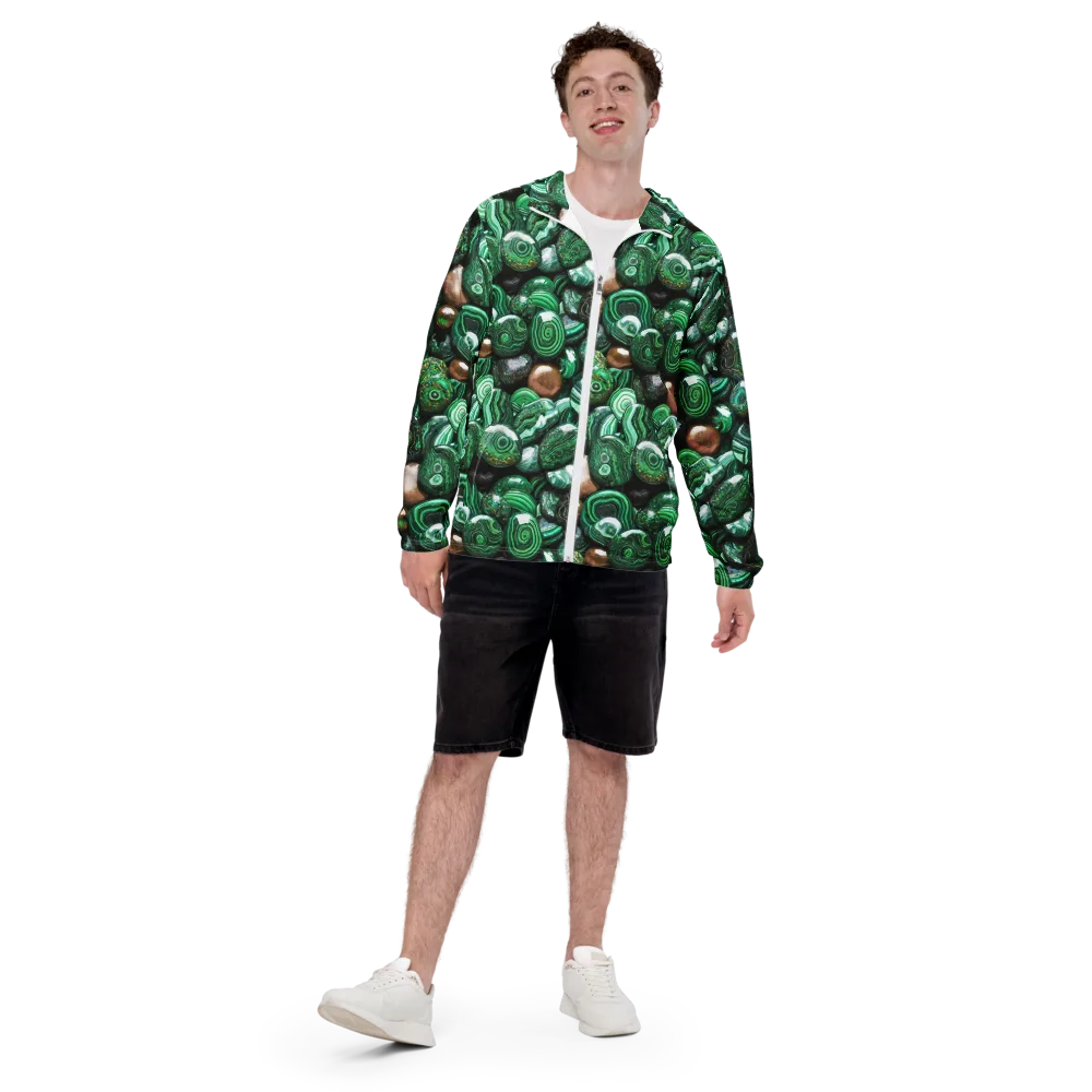 Emerald Alchemy on Men's Windbreaker — Front