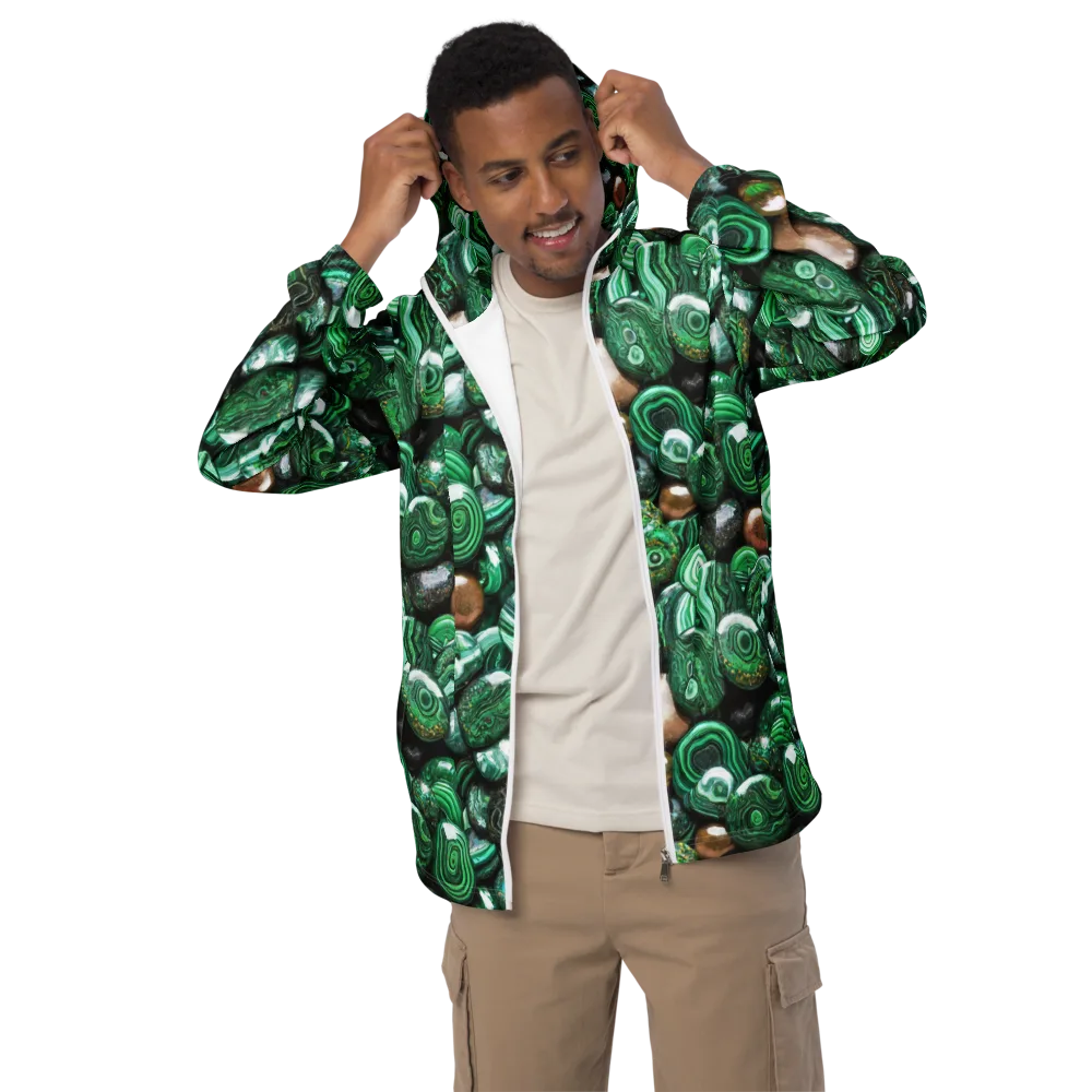 Emerald Alchemy on Men's Windbreaker — Front