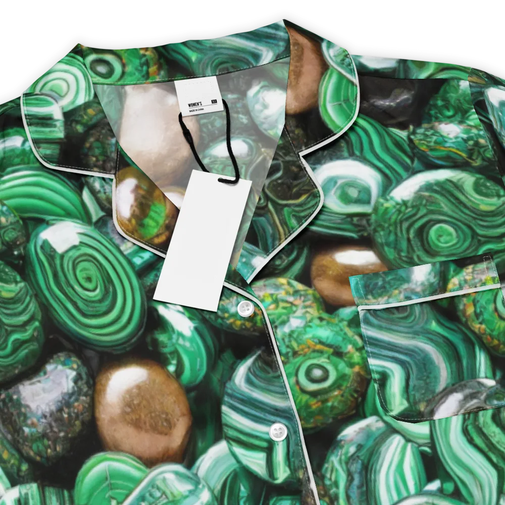 Emerald Alchemy on Women's Short Sleeve Pajama Top — Product details