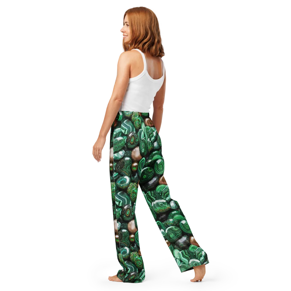 Emerald Alchemy on Women's Pajama Pants — Back