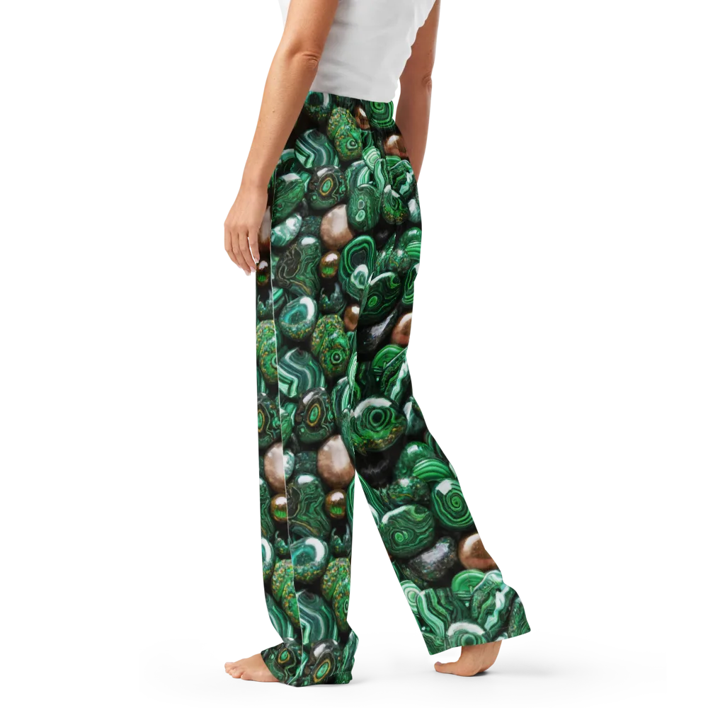 Emerald Alchemy on Women's Pajama Pants — Left