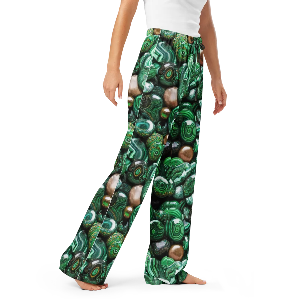 Emerald Alchemy on Women's Pajama Pants — Right Front