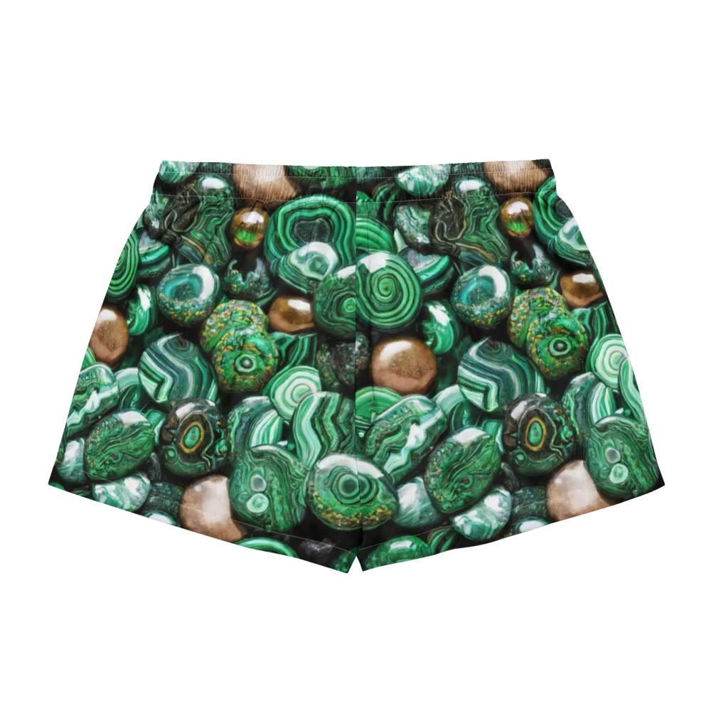 Emerald Alchemy on Women's Pajama Shorts — Back