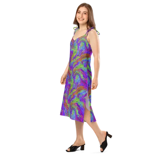 Psychedelic Filament on a Slip Dress