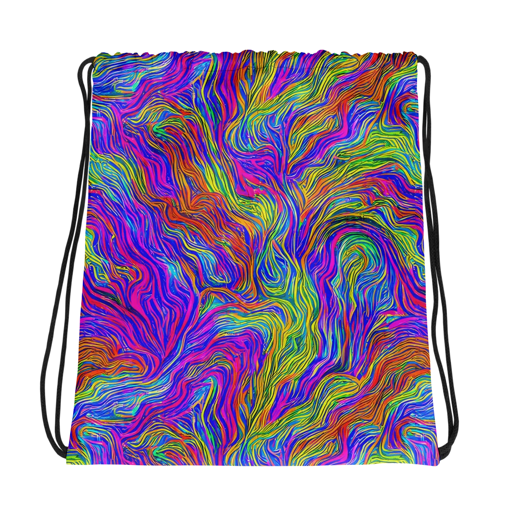 Psychedelic Filament on Drawstring Bag — Photo