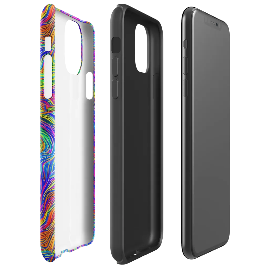 Psychedelic Filament on Tough Case for iPhone® — Right