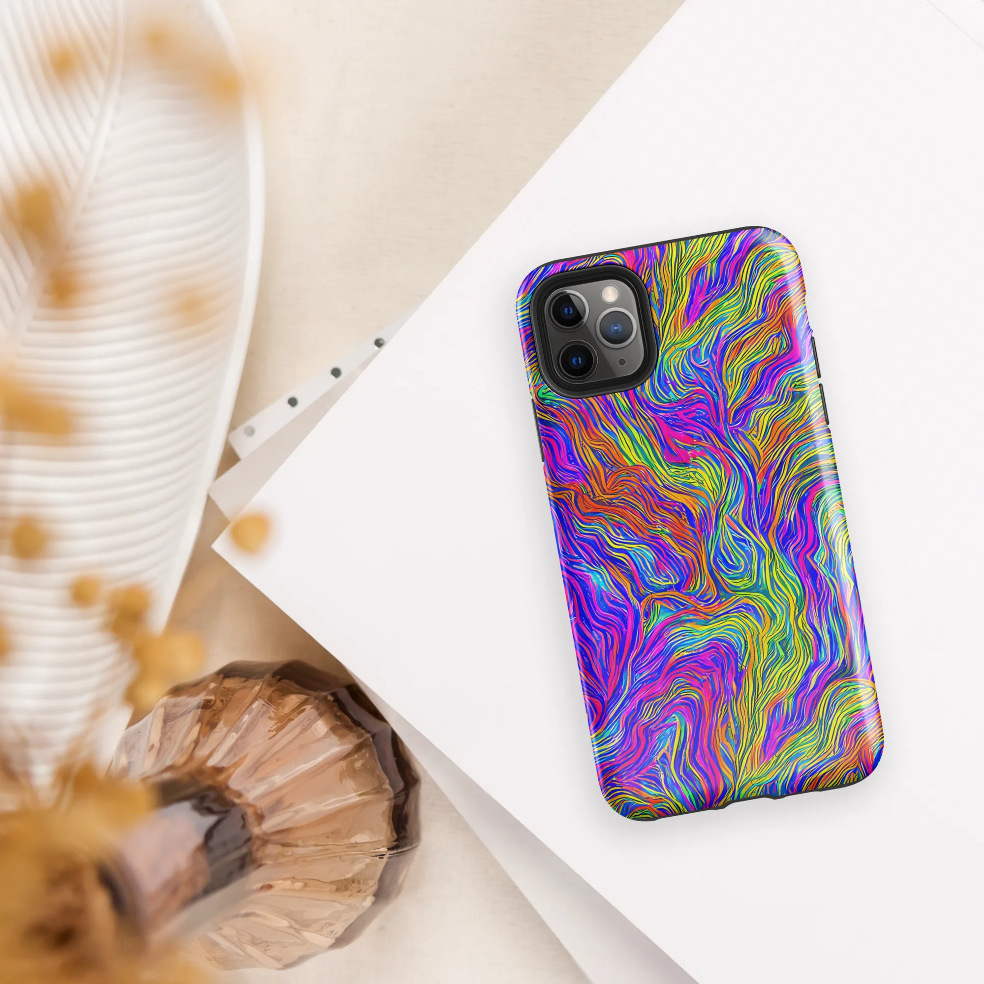 Psychedelic Filament on Tough Case for iPhone® — Front