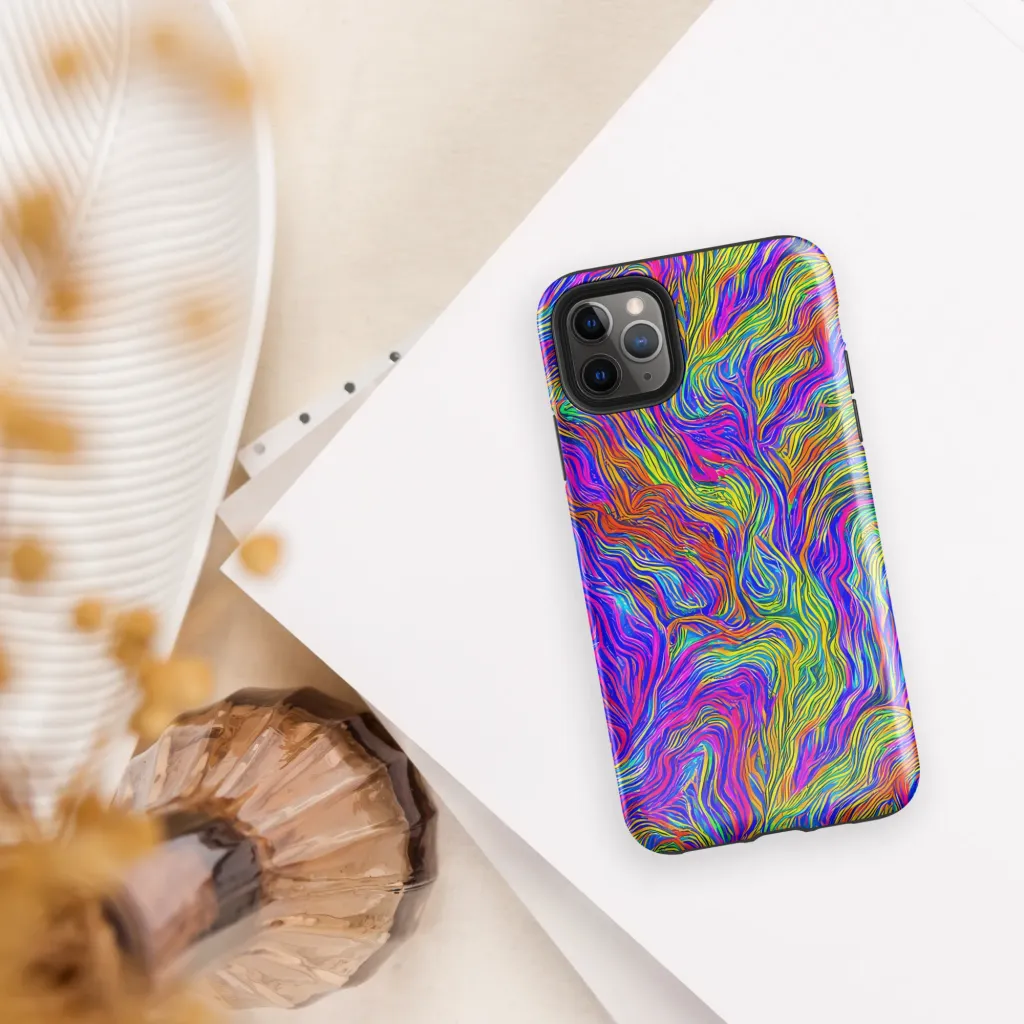 Psychedelic Filament on Tough Case for iPhone® — Front
