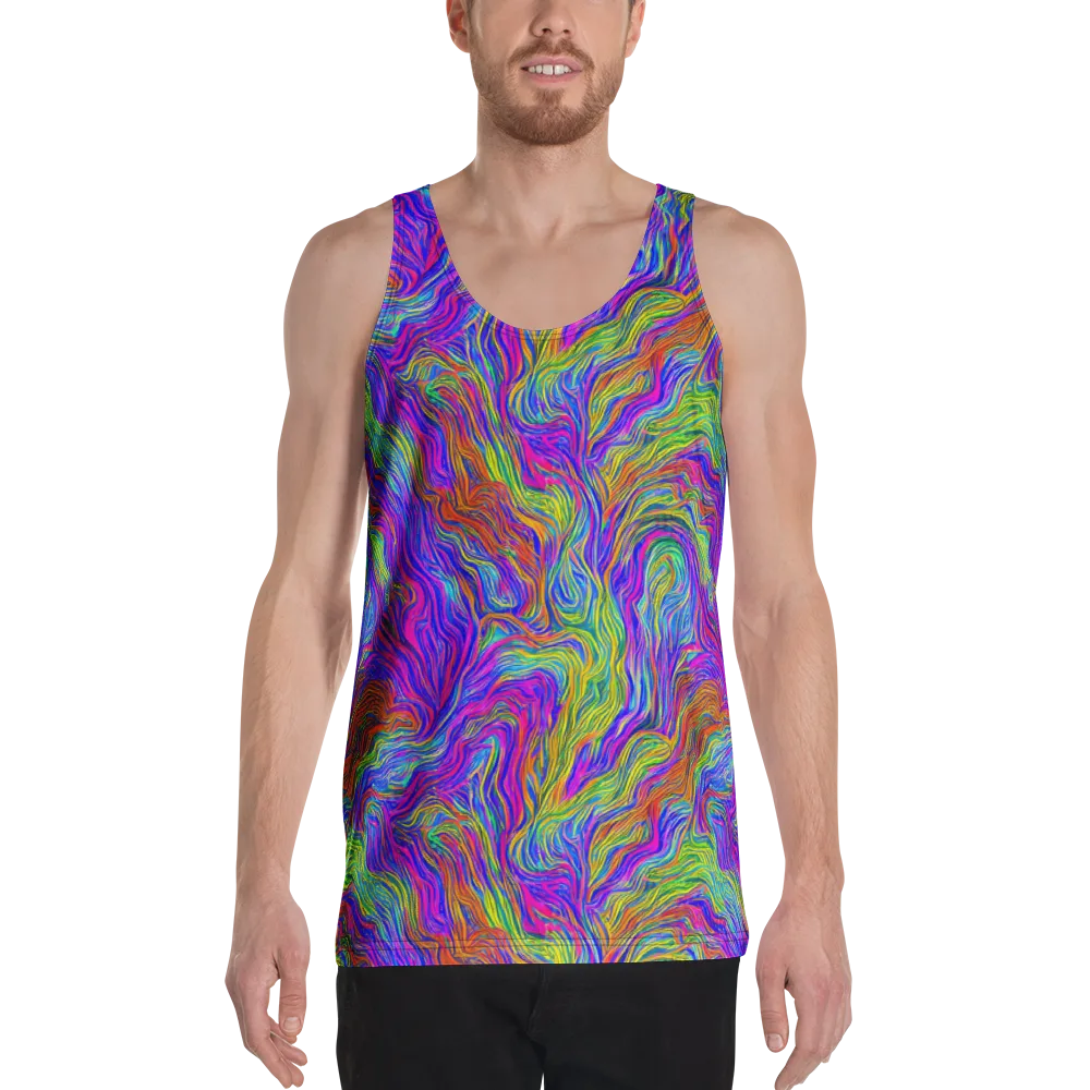 Psychedelic Filament on Men's Tank Top — Front