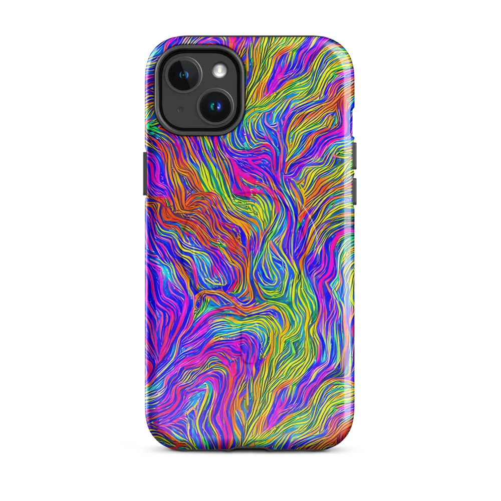 Psychedelic Filament on MagSafe Tough Case for iPhone® — Front