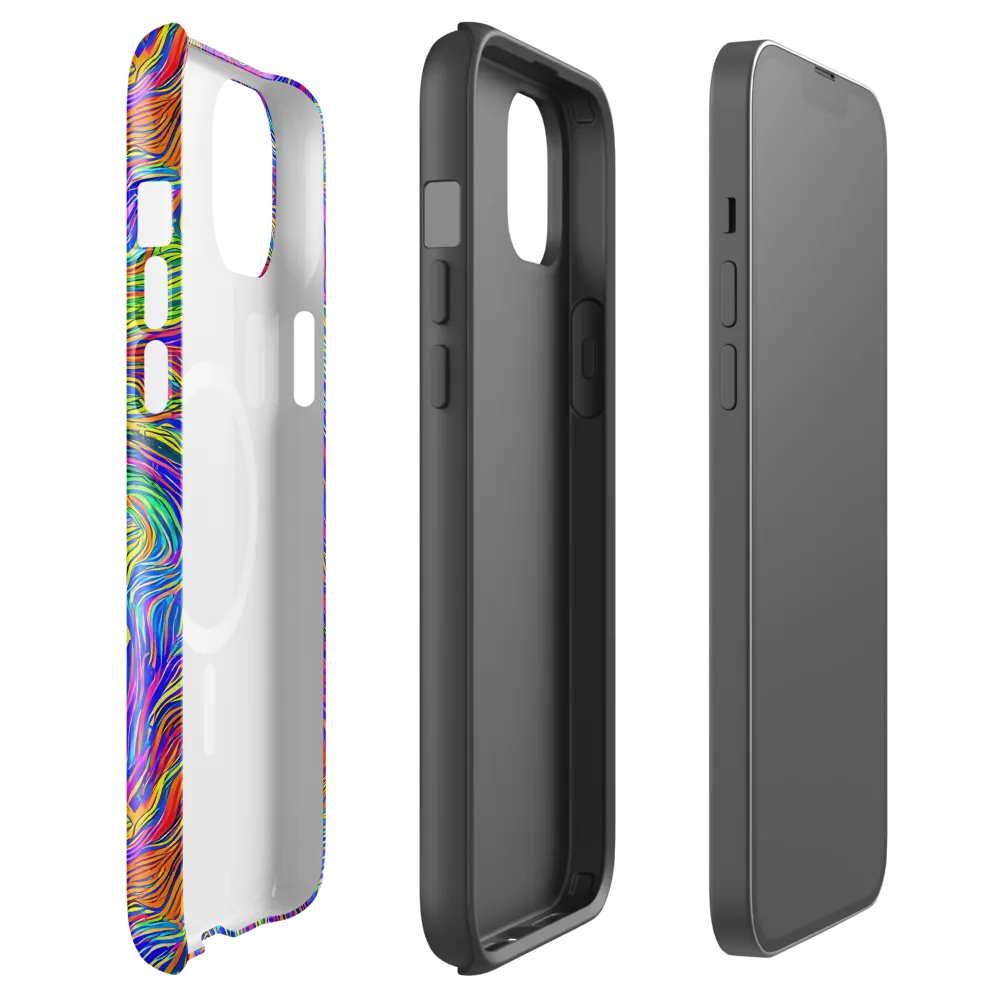 Psychedelic Filament on MagSafe Tough Case for iPhone® — Front