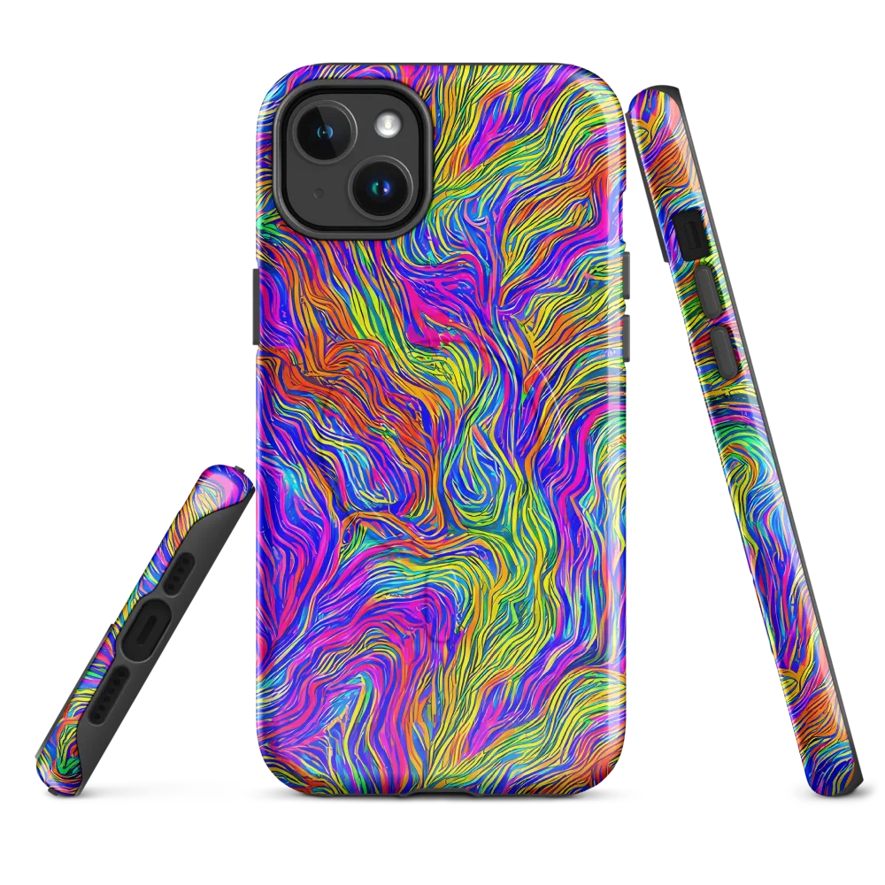 Psychedelic Filament on MagSafe Tough Case for iPhone® — Front