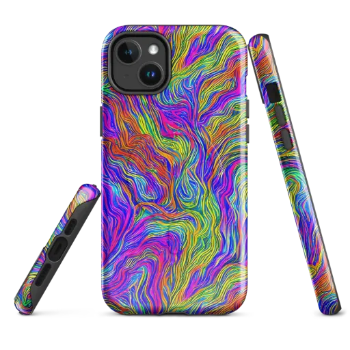 Psychedelic Filament on a MagSafe Tough Case for iPhone®