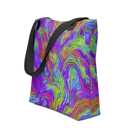 Psychedelic Filament on a Tote Bag