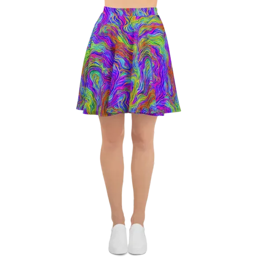 Psychedelic Filament on a Skater Skirt