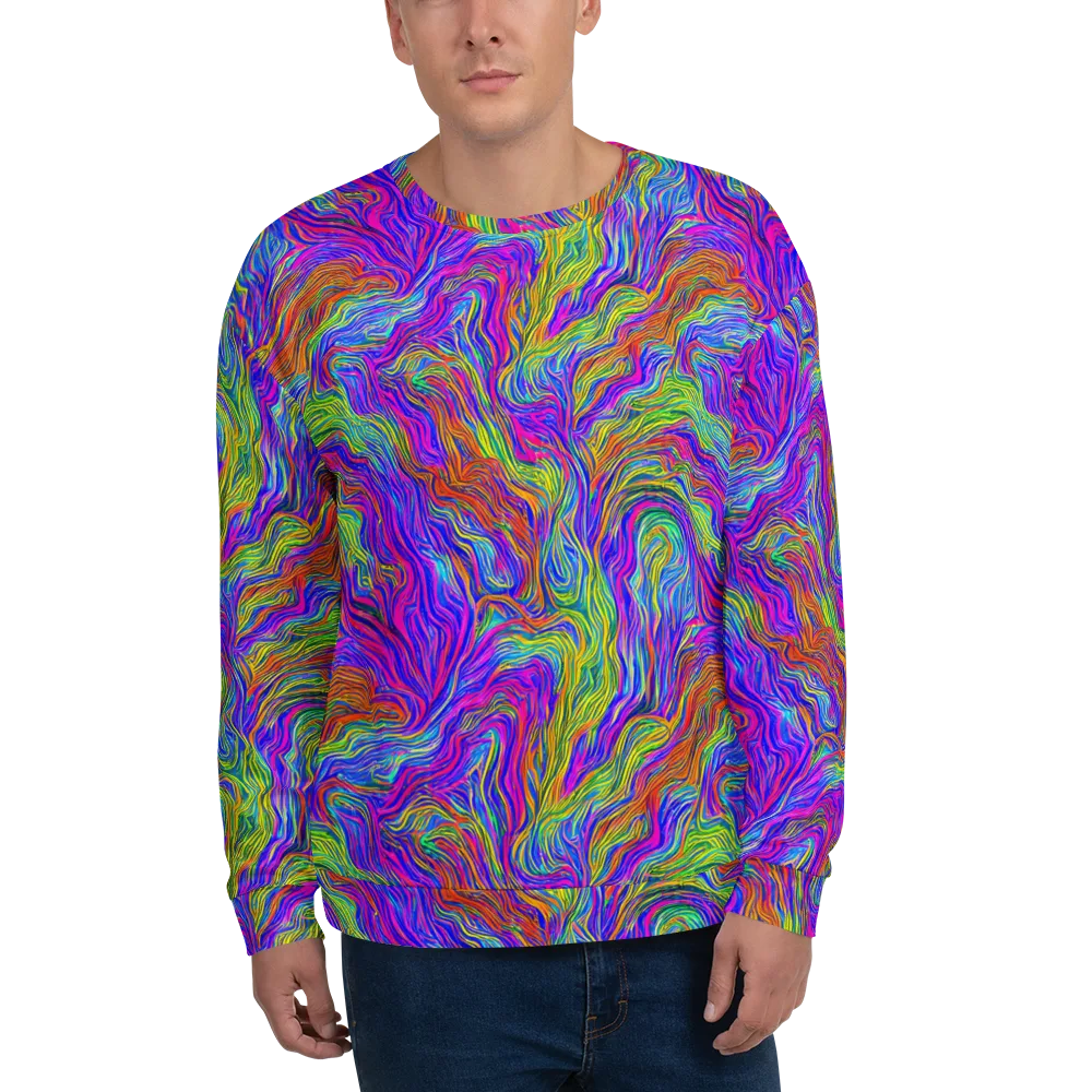 Psychedelic Filament on Sweatshirt — Front