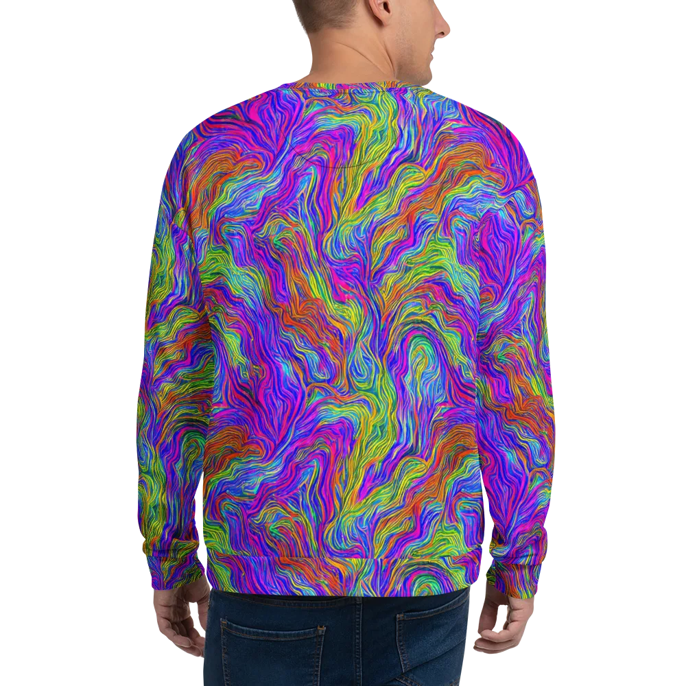 Psychedelic Filament on Sweatshirt — Back