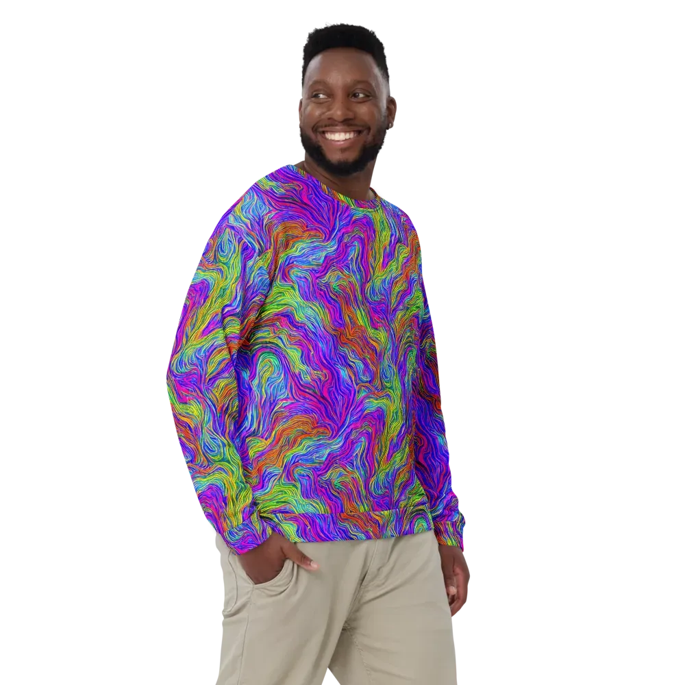Psychedelic Filament on Sweatshirt — Front