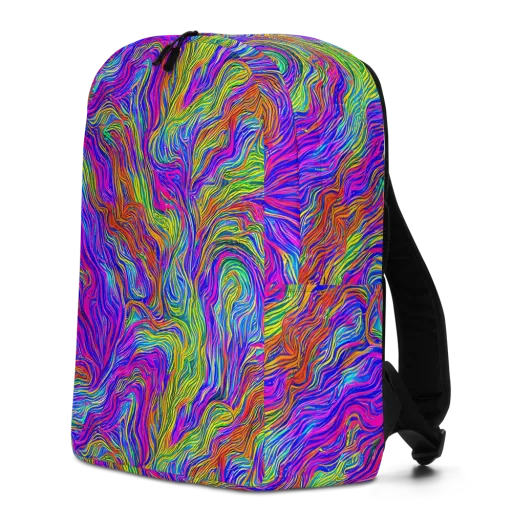 Psychedelic Filament on a Minimalist Backpack