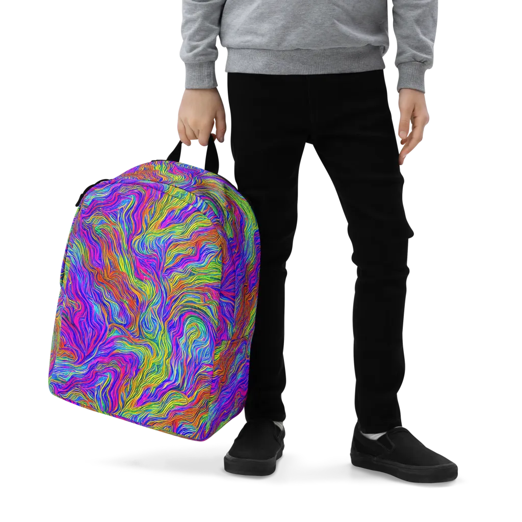 Psychedelic Filament on Minimalist Backpack — Zoomed-in