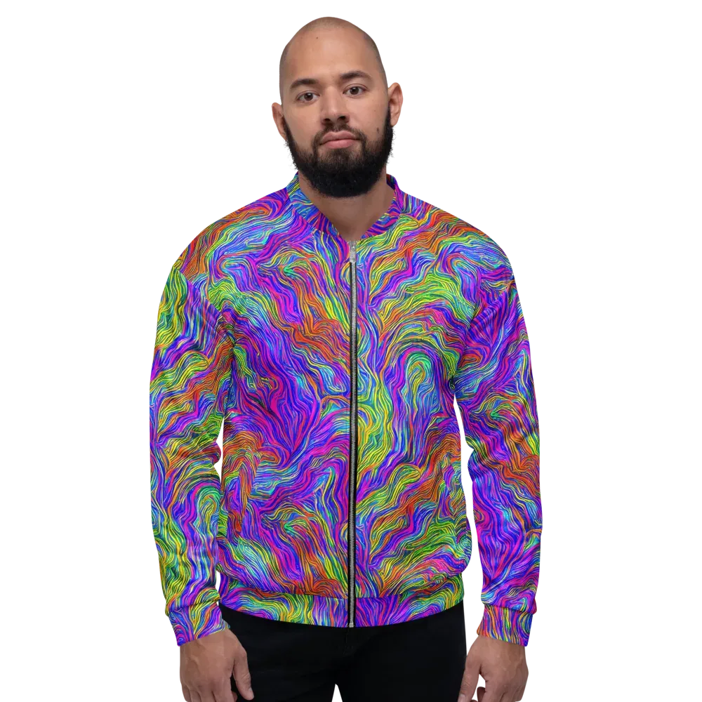 Psychedelic Filament on Bomber Jacket — Front