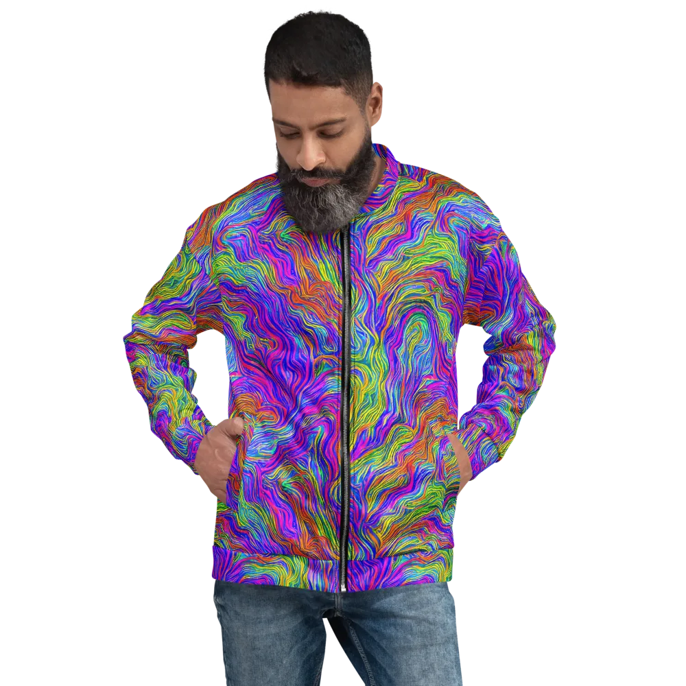 Psychedelic Filament on Bomber Jacket — Front