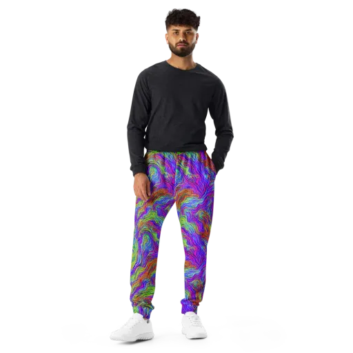 Psychedelic Filament on a Men's Joggers