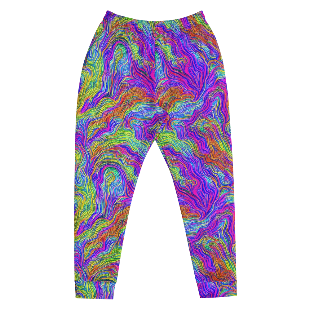 Psychedelic Filament on Men's Joggers — Front