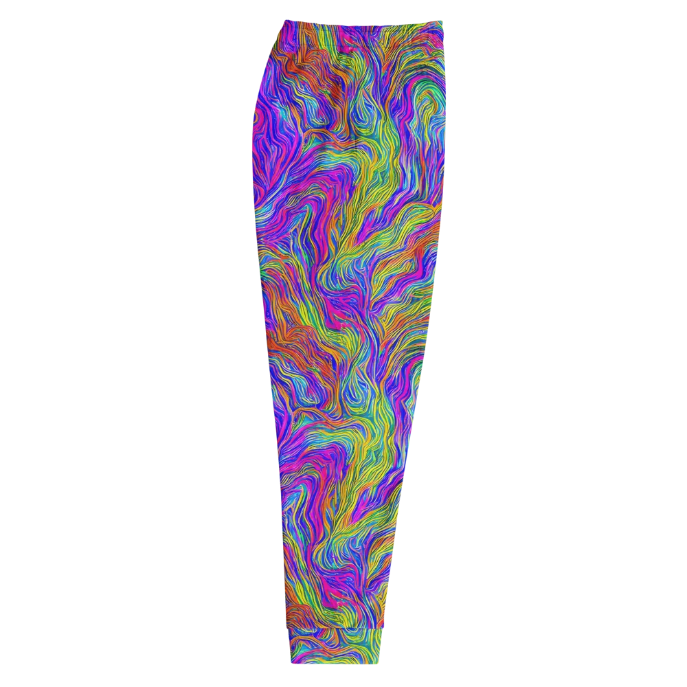 Psychedelic Filament on Men's Joggers — Right