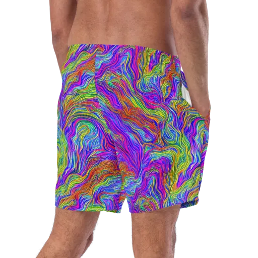 Psychedelic Filament on a Swim Trunks