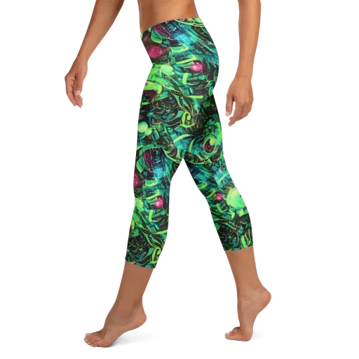 Cyber Canopy on a Capri Leggings