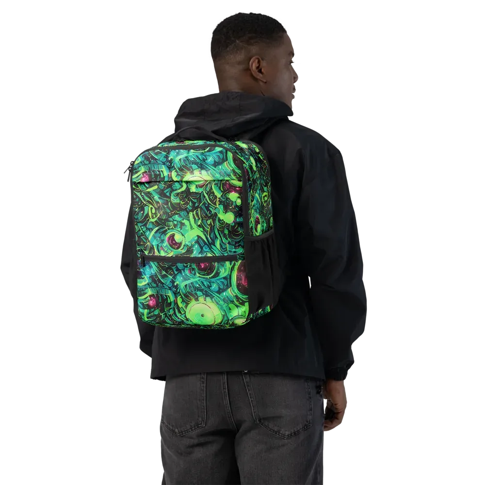 Cyber Canopy on Utility Backpack — Back