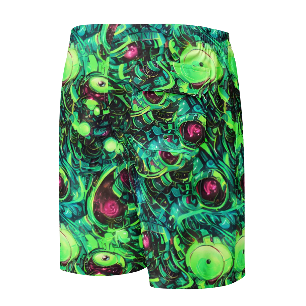 Cyber Canopy on Men's Board Shorts — Back